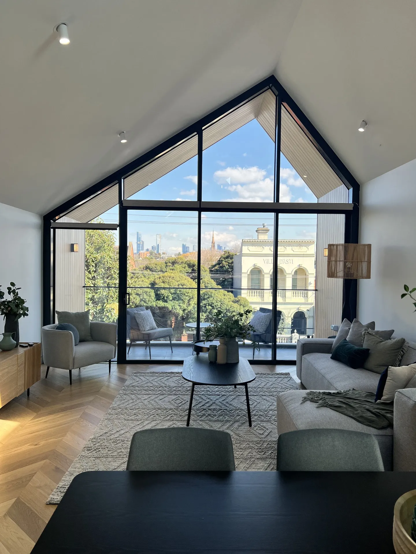 Ultra-slim aluminium windows in Richmond, New Build, Semi-Commercial Series